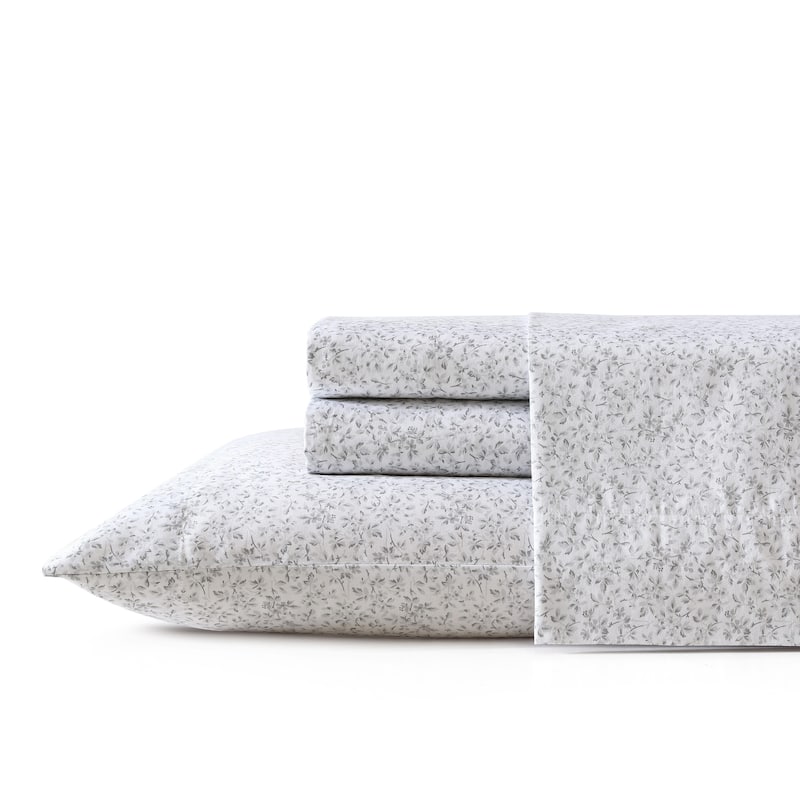 Laura Ashley Soft & Silky Sateen Printed Cotton Sheet Set