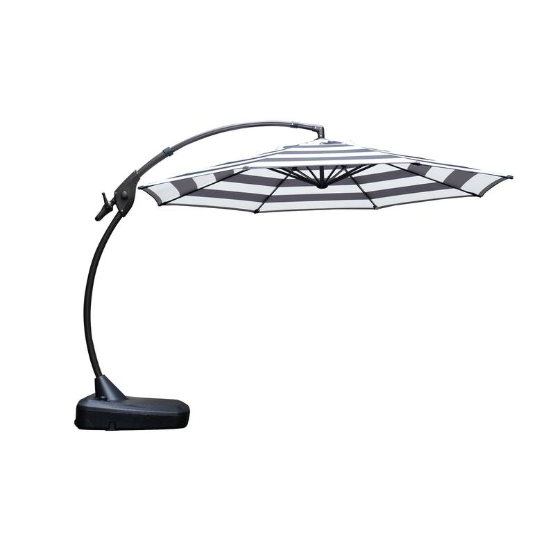 Cantilever Outdoor Umbrella with Base , Aluminum Offset Umbrella