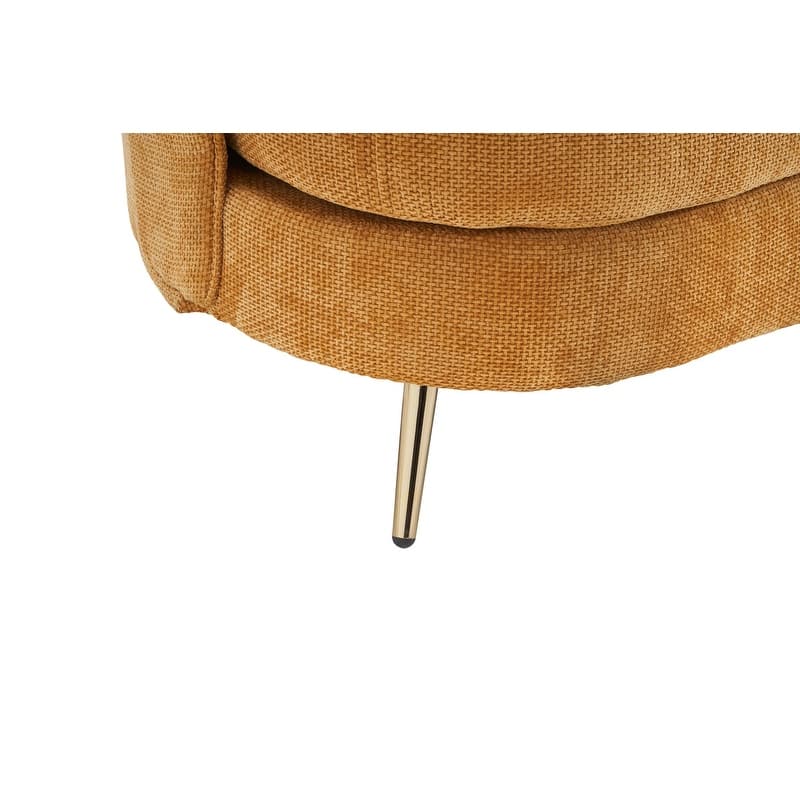 Contemporary Velvet Upholstered Tufted Loveseat Sofa,Living Room Couch with Golden Metal Legs