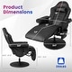 preview thumbnail 4 of 3, Massage Gaming Recliner Adjustable Racing Swivel Chair Blue/Black/Red