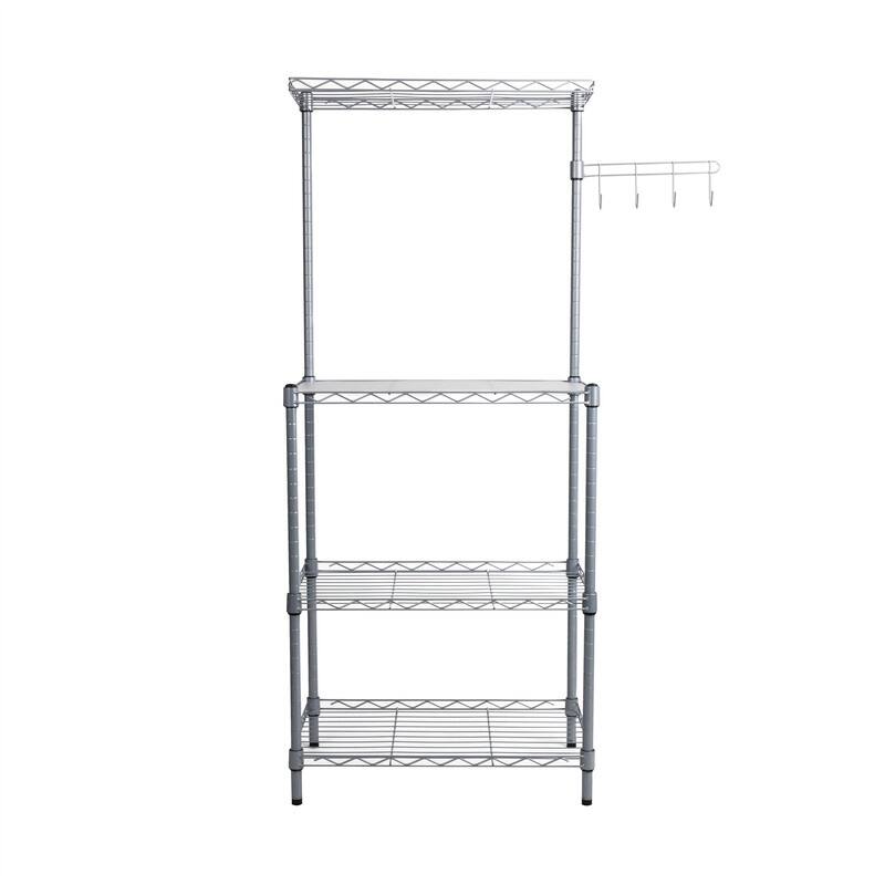 3-Tier Industrial Microwave Stand - 13.5"D x 21.25"W x 49.5"H