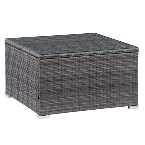 CorLiving Parksville Square Patio Coffee Table, Grey