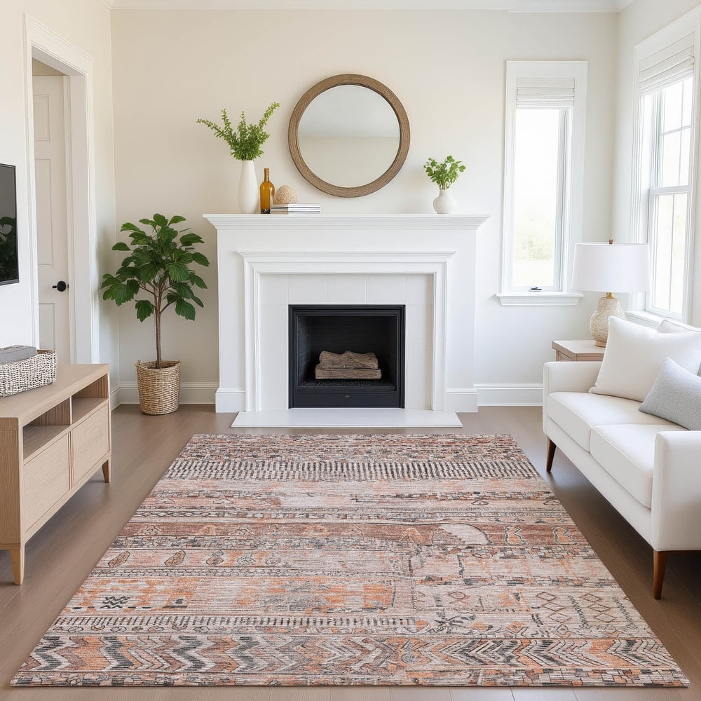Premium Washable Super Soft Modern Global Mayfield Rug