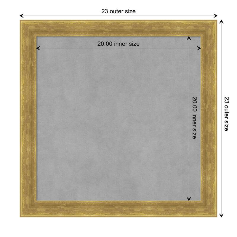 Amanti Art Angled Gold Framed Magnetic Board - Board Size 20x20