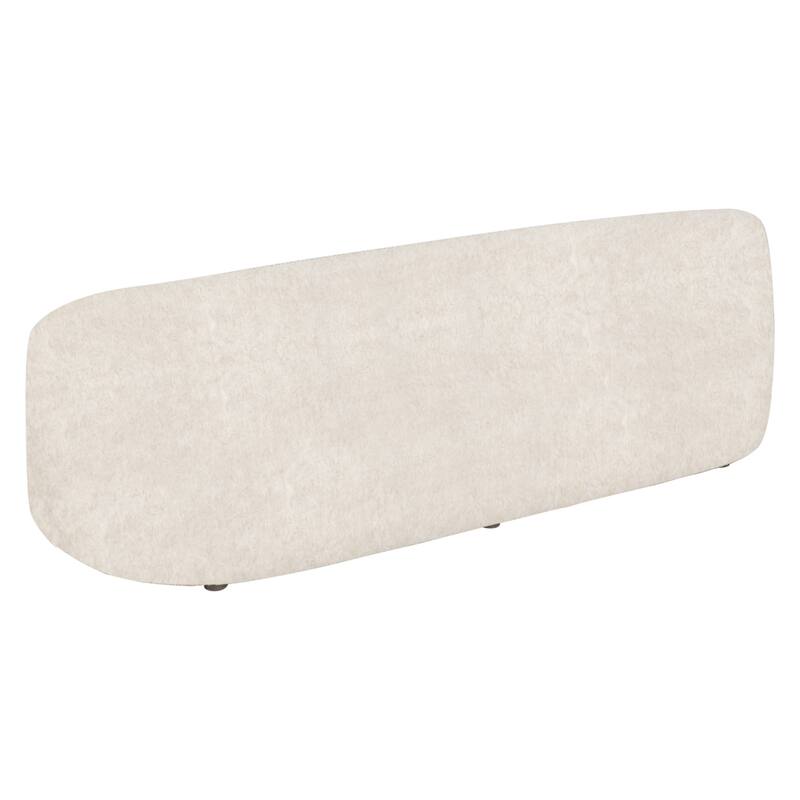 Figueroa 90 in. 3-Seater Sofa with Oval Seat and Slope Arms