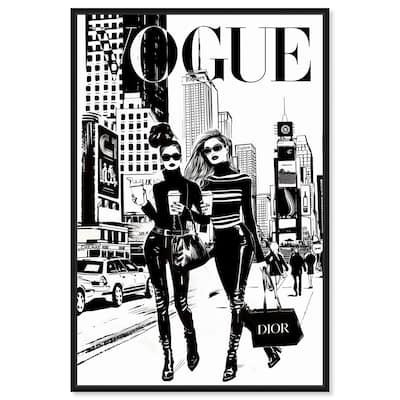 Shopping Gals Cover II Canvas by Art Remedy