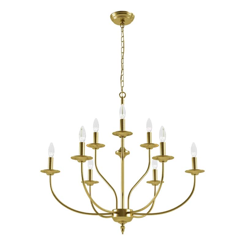 Maxax 9 - Light Candle Style Classic / Traditional Chandelier