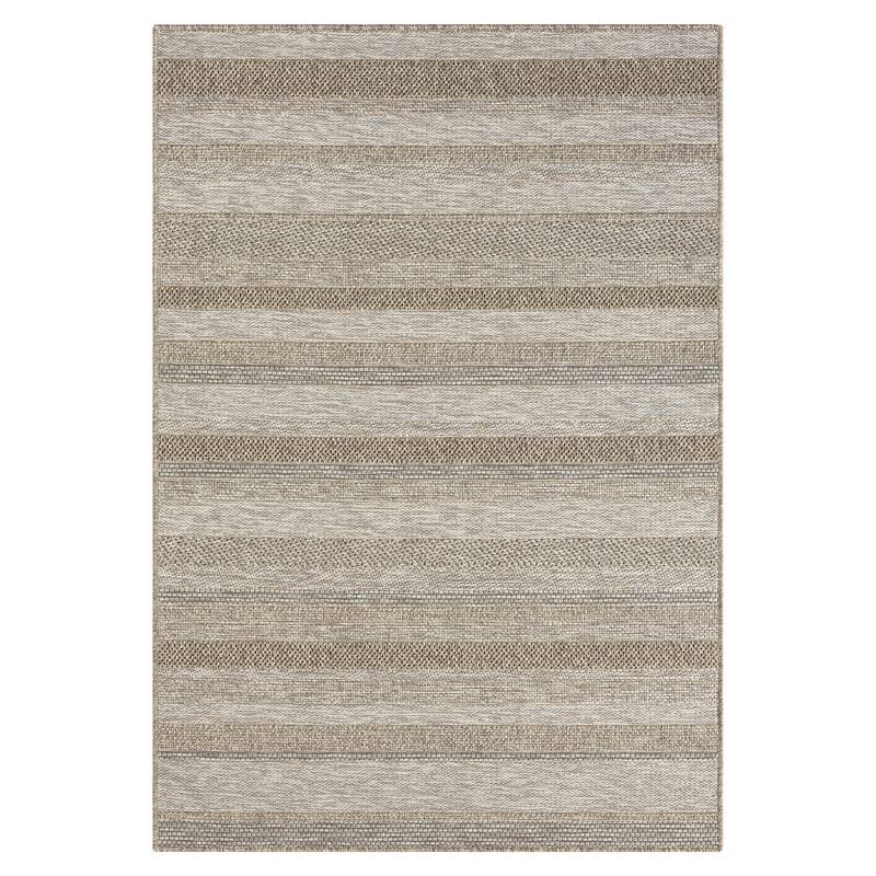 Sevita Octavia Transitional Striped Brown Indoor/Outdoor Area Rug - 2' x 3'