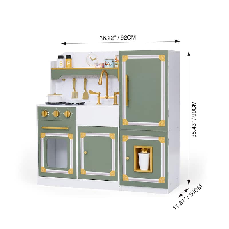 Teamson Kids Little Chef Versailles Deluxe Play Kitchen - 36.5" L x 11.5" W x 35.98" H
