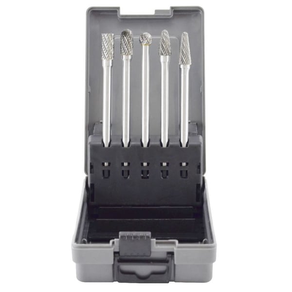 Astro 2185 Long Double Cut Carbide Burr Set 5Piece