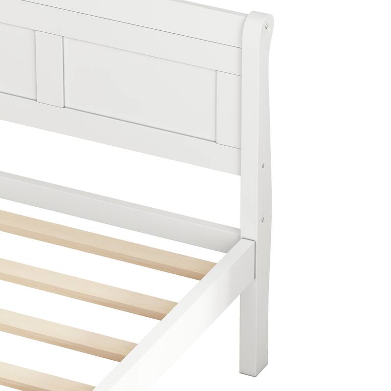 Twin Size Platform Bed with Headboard