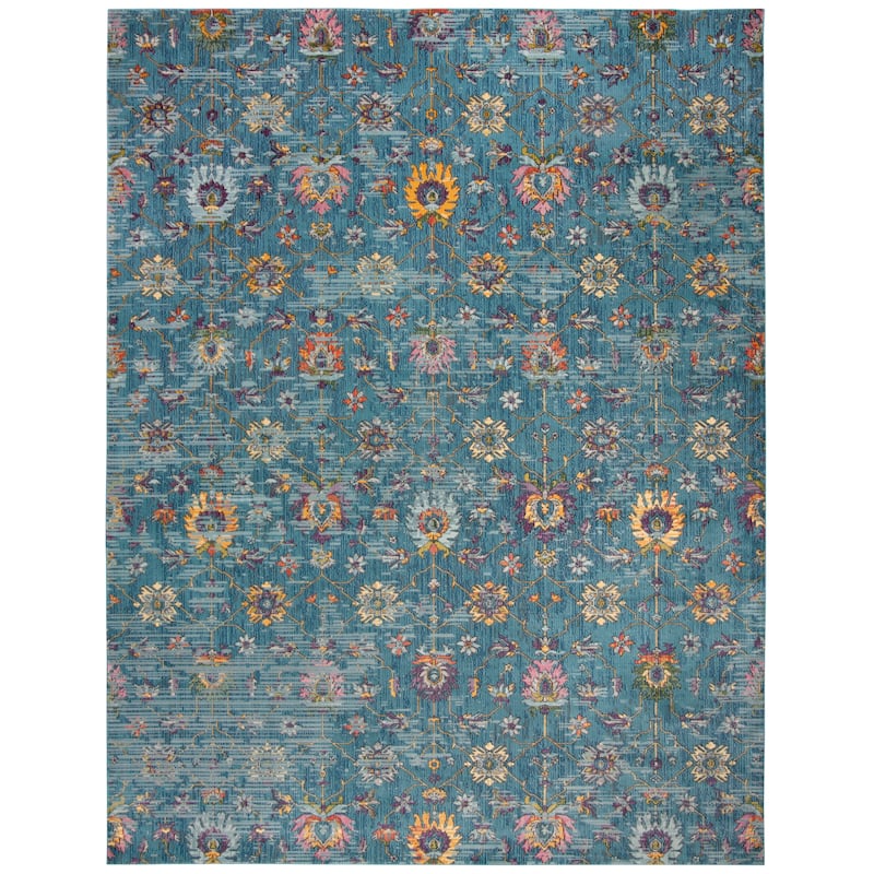 SAFAVIEH Merlot Stephania Boho Oriental Rug - 9' x 12' - Blue/Multi
