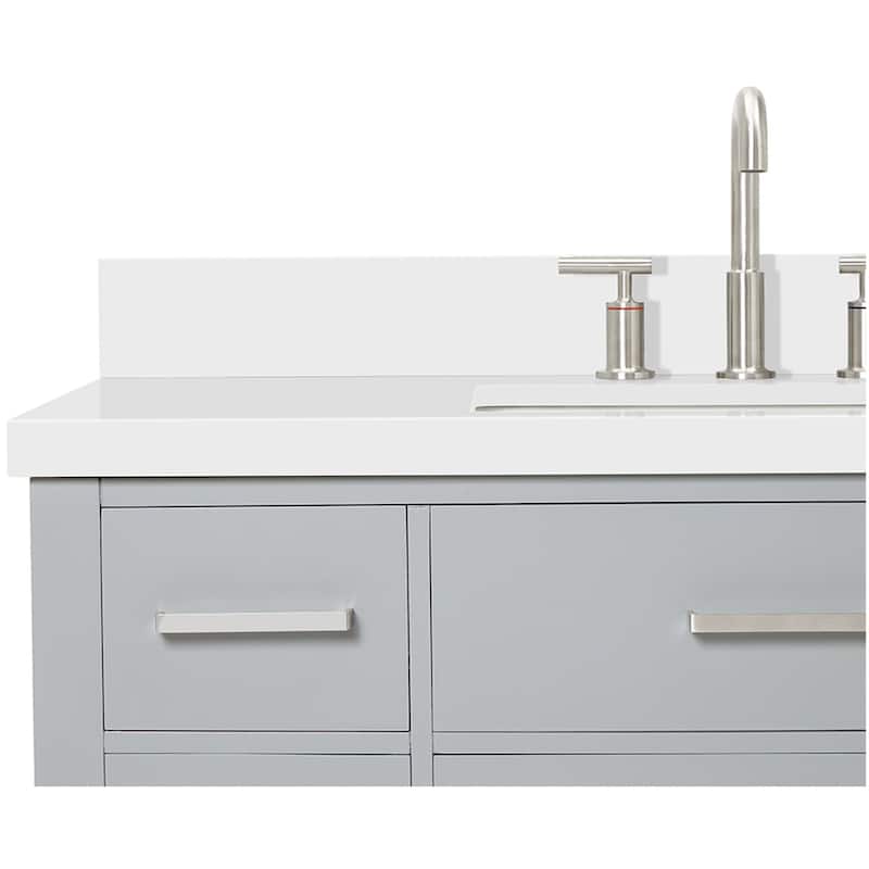 Ariel H043SWQRVO Bristol 43" Free Standing Single Rectangular Basin