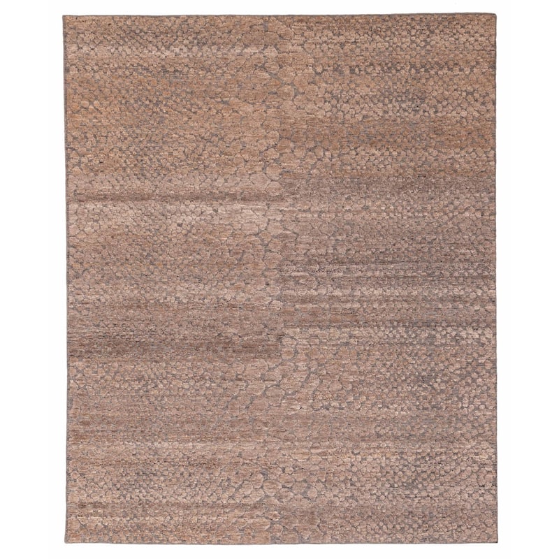 ECARPETGALLERY Hand-knotted Tangier Tan Wool Rug - 8'3 x 10'1