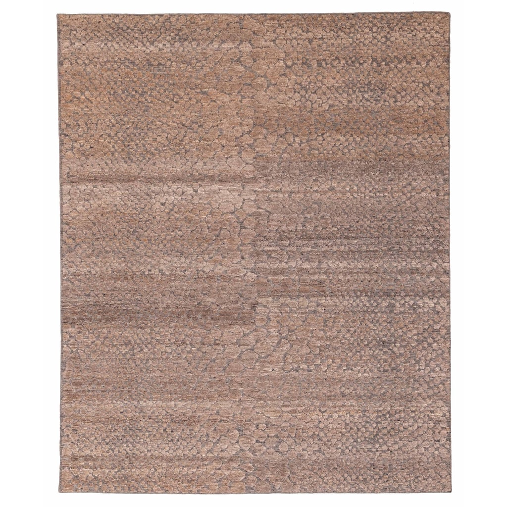 ECARPETGALLERY Hand-knotted Tangier Tan Wool Rug - 8'3 x 10'1