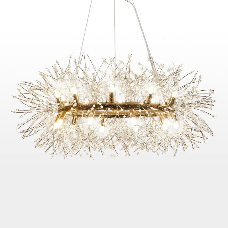 12/20-Light Modern Firework Dandelion Crystal Chandelier(Bulb Included)