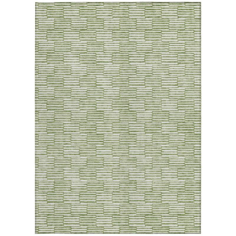 HomeRoots Geometric Transitional Rectangle Outdoor Rug