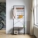 preview thumbnail 2 of 7, Lakyah Rustic Hall Tree 5-in-1 Coat Rack with Storage Dressers