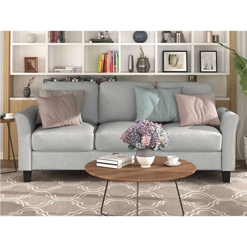 Living Room 3-Seat Sofa Modern Sofa - Light Gray