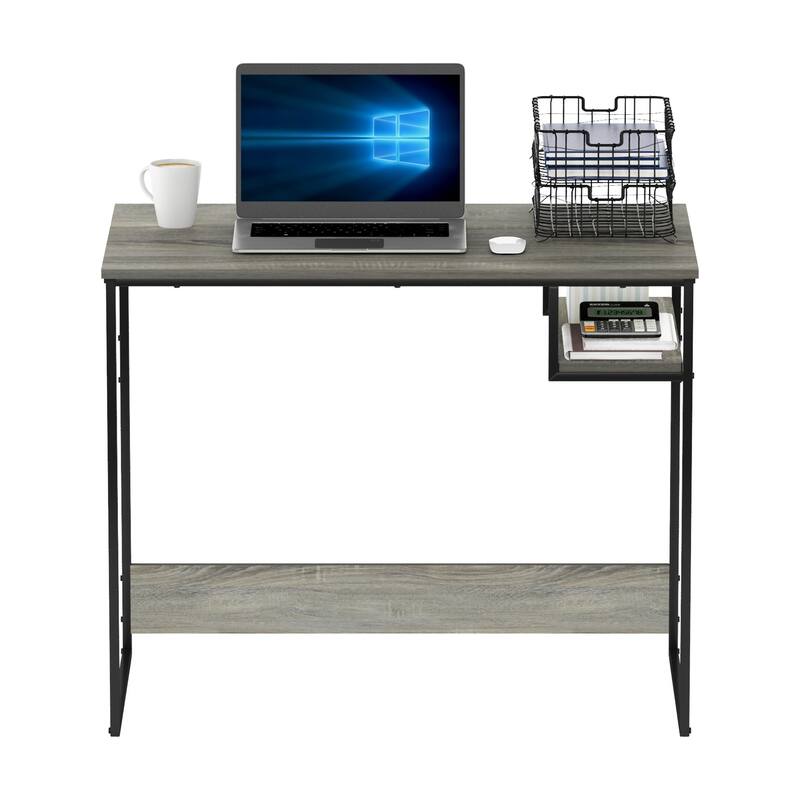Furinno Moretti Modern Lifestyle Study Desk, 35, Columbia Walnut