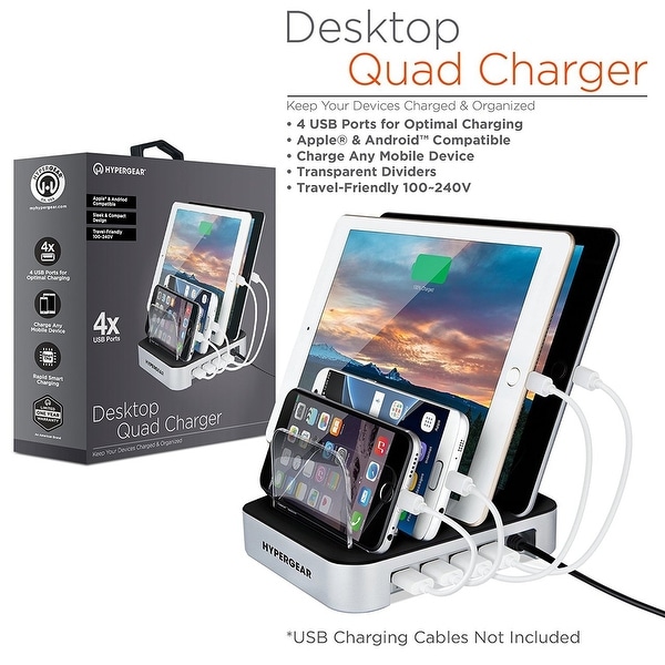 HyperGear 4-Port USB Charging Station Dock