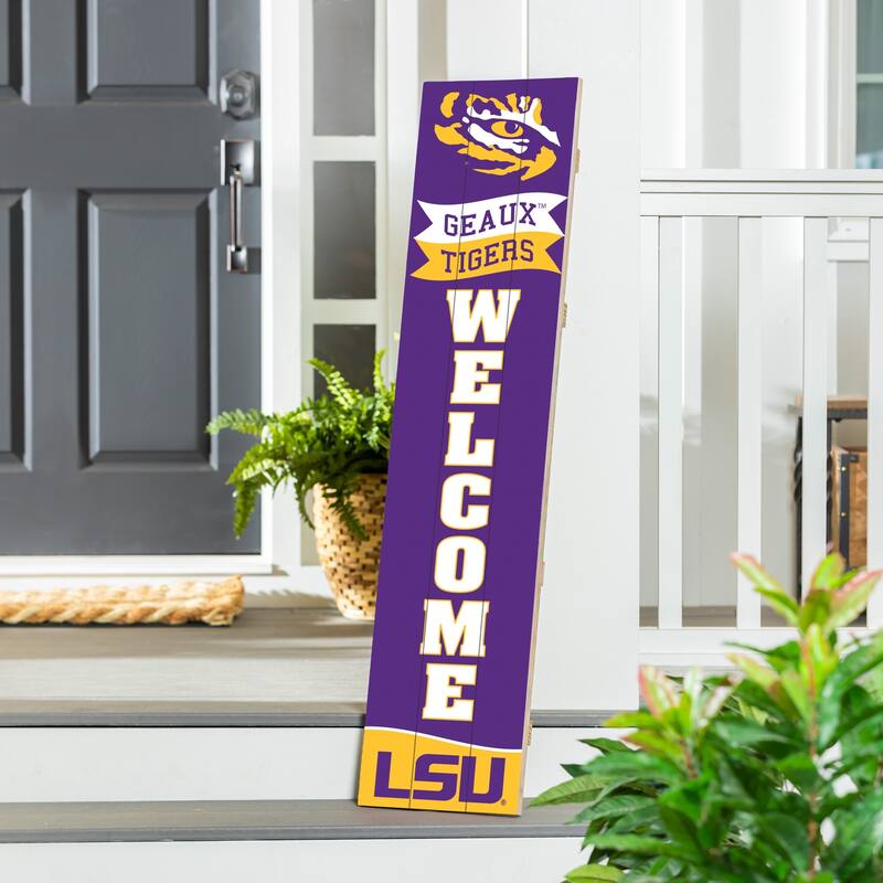 47" Porch Leaner Welcome Wall Sign, Louisiana State University