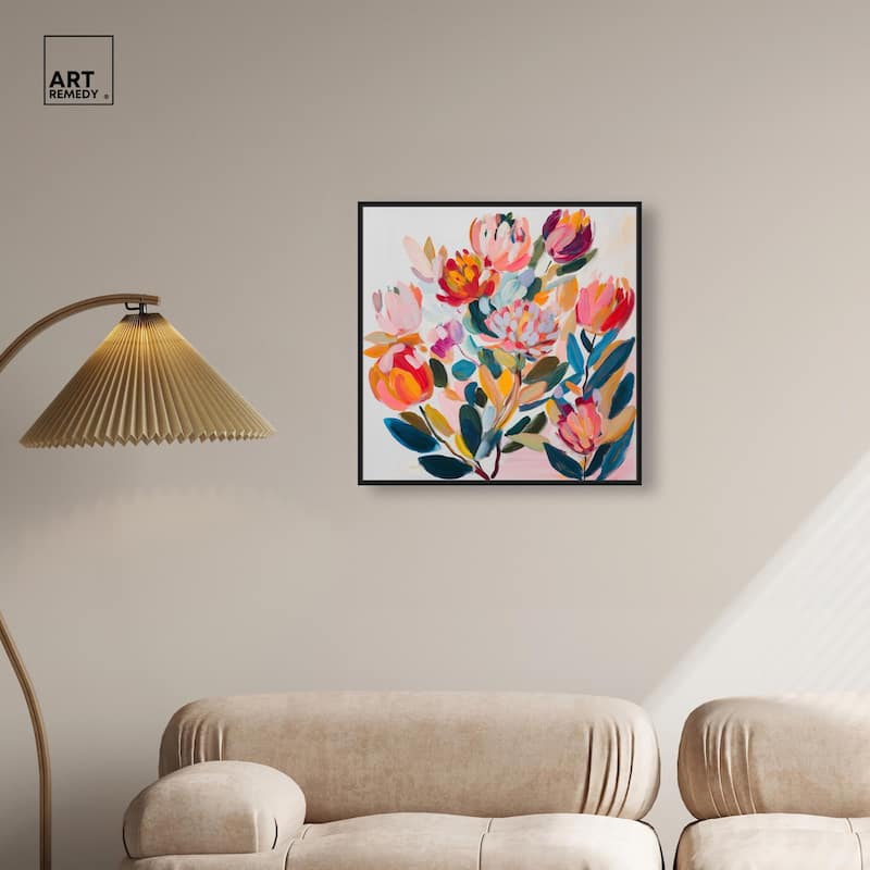 Contemporary Flora II Canvas by Art Remedy