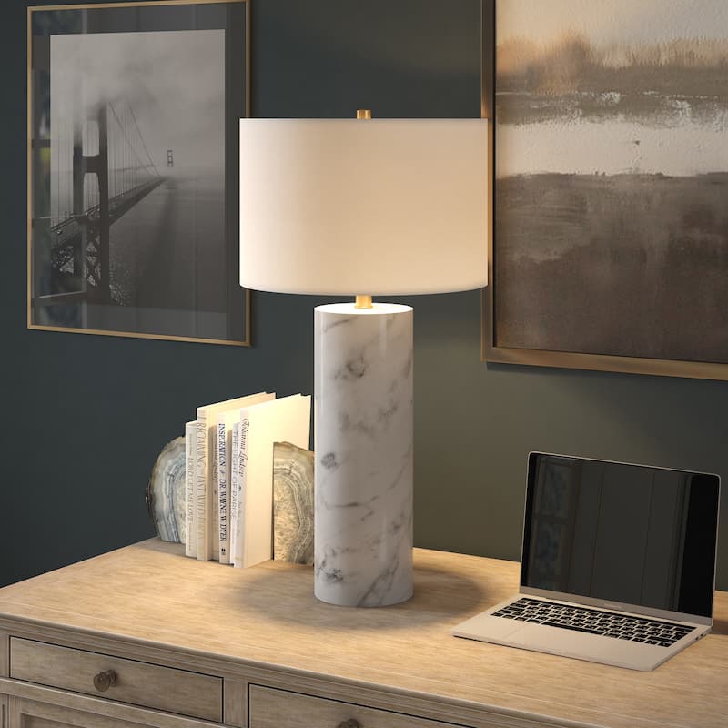 Elise 30" Tall Table Lamp with Fabric Shade - 15" Wide