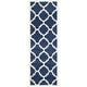 preview thumbnail 65 of 104, SAFAVIEH Amherst Blanch Modern Rug 2'3" x 11' Runner - Navy/Beige - Runner