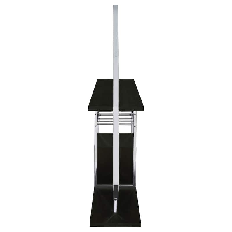 Risley 2-door Circular LED Home Bar with Wine Storage