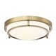 preview thumbnail 9 of 8, Meridian M60019 2 Light 13" Wide Flush Mount Bowl Ceiling Fixture