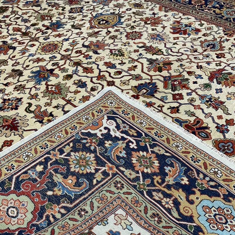HERAT ORIENTAL Hand-knotted Indo 9' x 12' Serapi Wool Rug - 9' x 12'