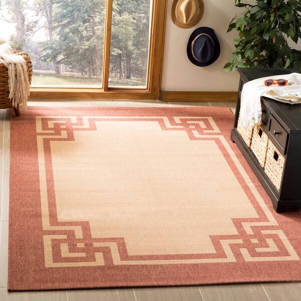 Martha Stewart By Safavieh Deco Frame Indoor Outdoor Rug Overstock Com Shopping The Best Deals On Area Rugs 19462369
