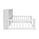 preview thumbnail 49 of 66, Wooden bed floor bed with bedside bookcase and shelves
