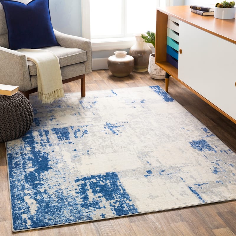Artistic Weavers Oswin Industrial Modern Area Rug - 7'10" x 10'3" - Navy