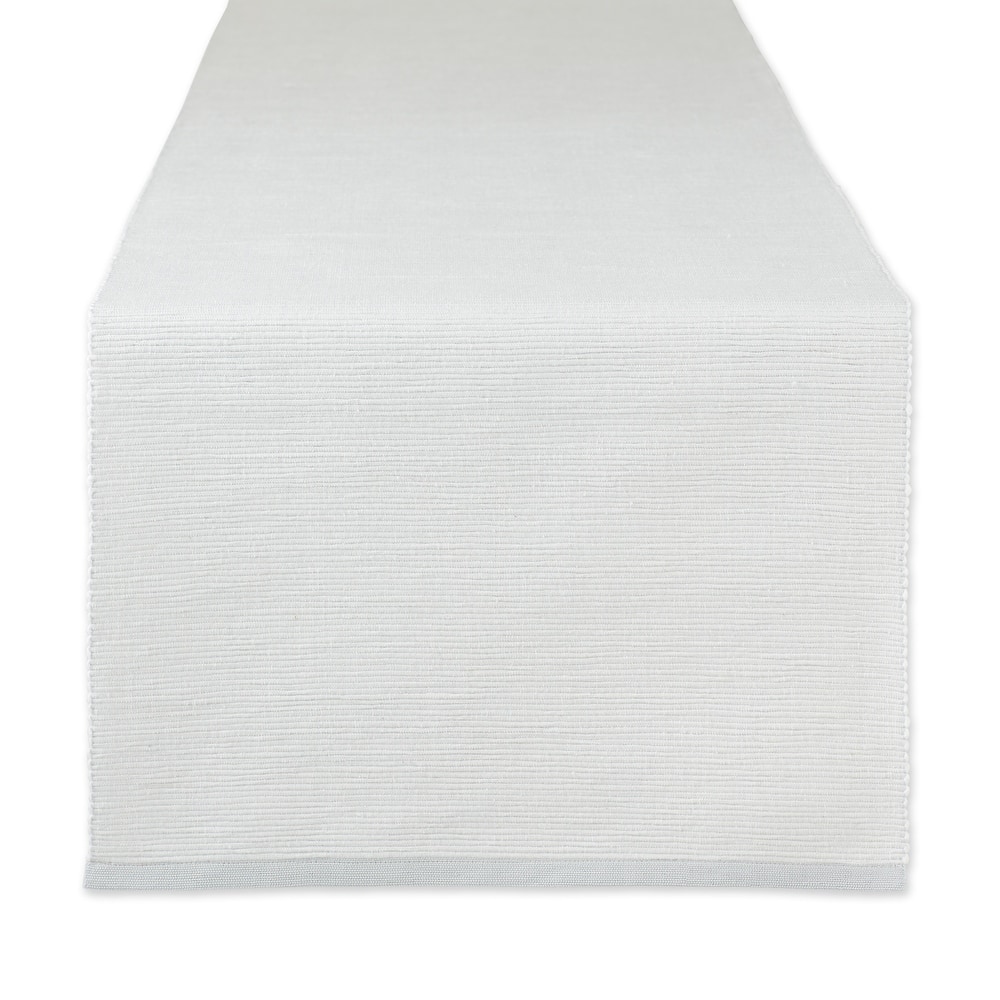 DII Mineral Eco-Friendly Chambray Fine Ribbed Table Runner 13x72 inches