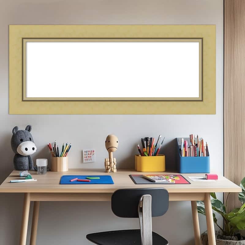 Amanti Art Landon Gold Framed Dry Erase Magnetic Board