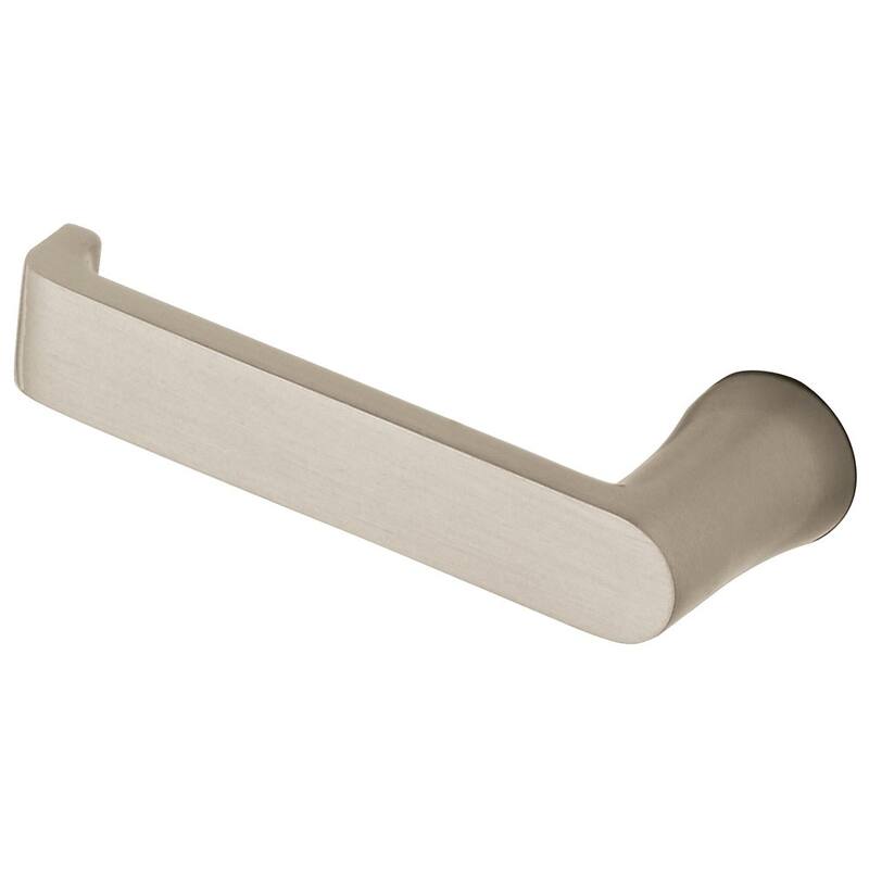 Baldwin Single Left Hand Estate Lever Minus Rosettes - Lifetime Satin Nickel
