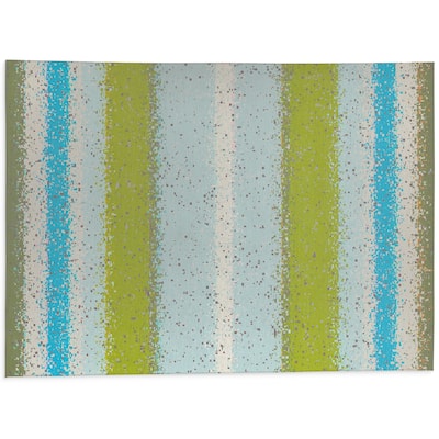 GLITCH CHARTREUSE Bath Rug By Kavka Designs