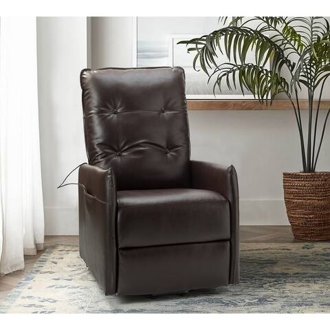 Maria Wooden Upholstered Power Remote Recliner with Metal Lift Base