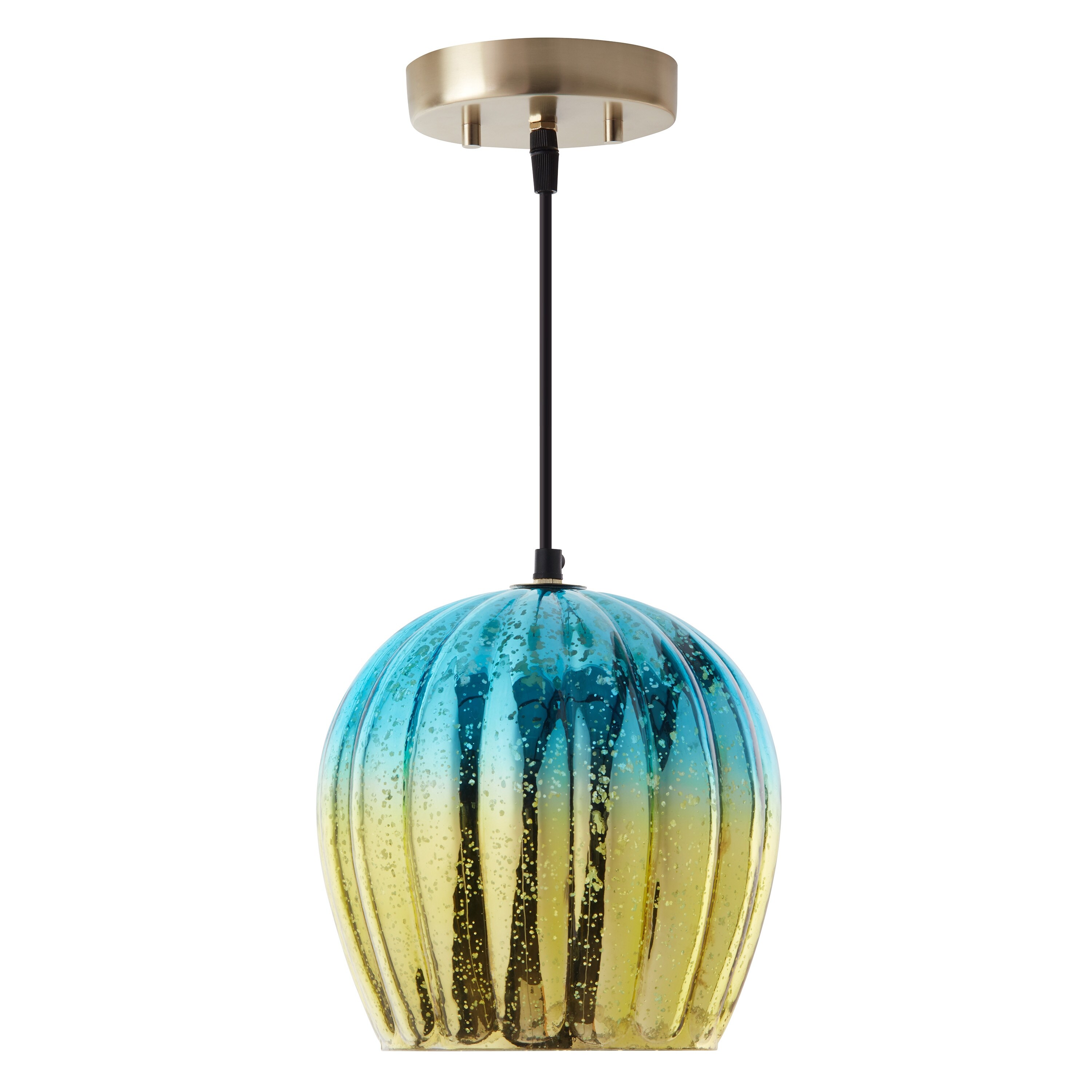 Teal glass light shade cheap