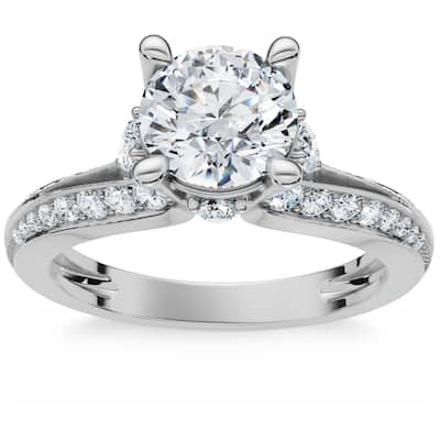 12.30Ct Diamond Wide Fashion Ring Emerald & Oval Cut Gold Lab Grown Band