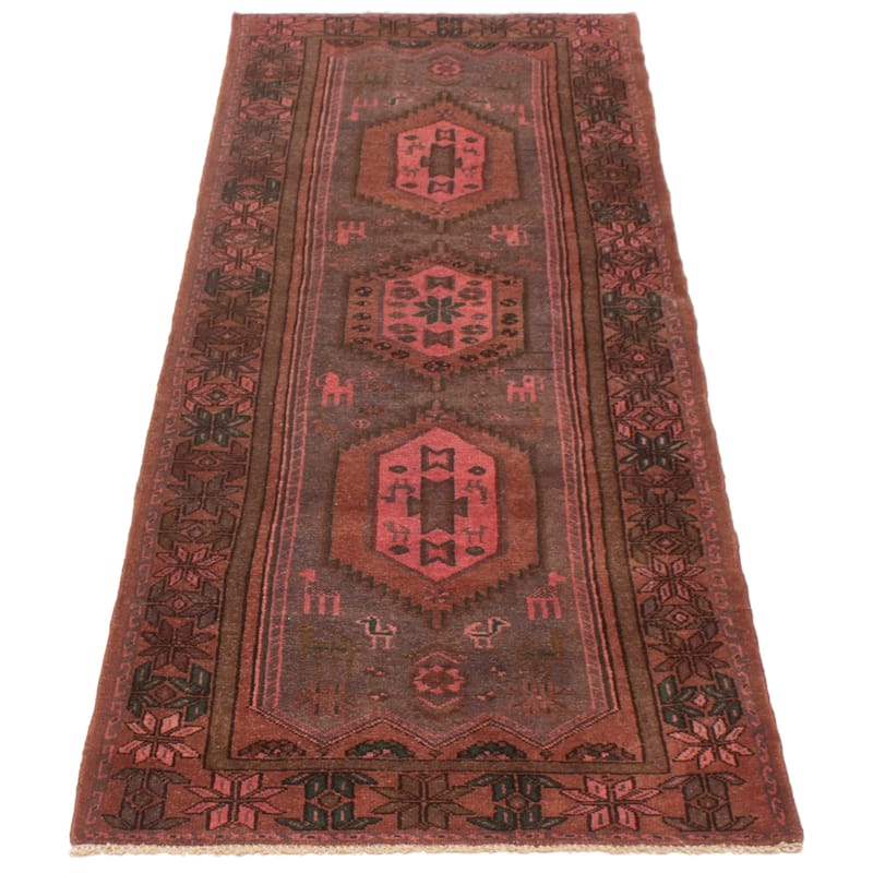 ECARPETGALLERY Hand-knotted Andelz Taupe Wool Rug - 3'6 x 9'10