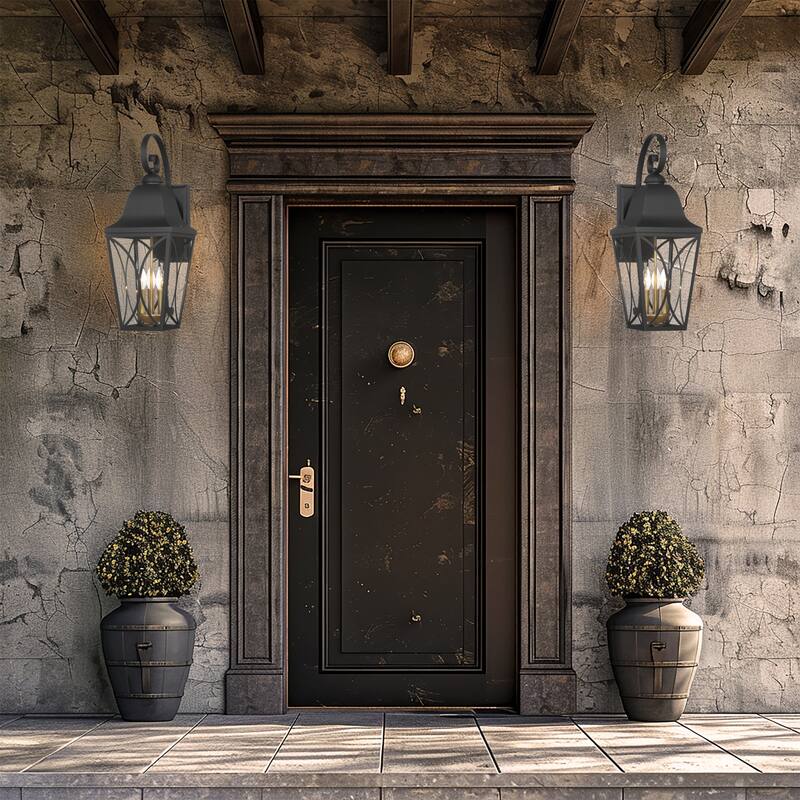 The Great Outdoors 73353 Cardigan 3 Light 24" Tall Outdoor Wall Sconce