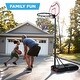 preview thumbnail 13 of 17, Height-Adjustable Basketball Hoop, Portable Backboard System w/ Wheels