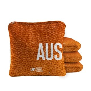 Austin Orange Dual Sided Cornhole Bags