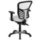 preview thumbnail 80 of 164, Nicholas Mid-Back Blue Mesh Multifunction Executive Swivel Ergonomic Office Chair with Adjustable Arms