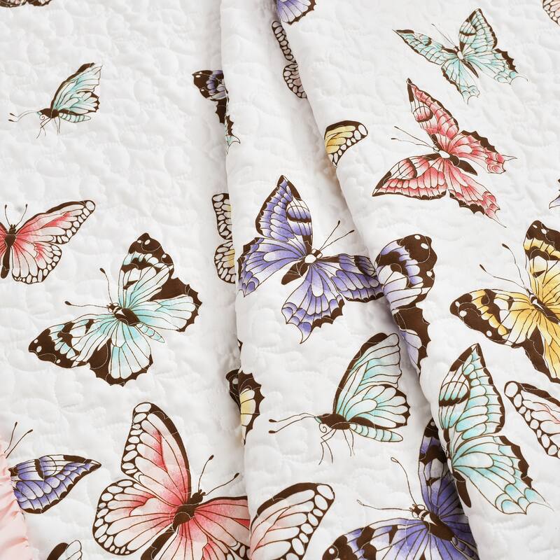 Lush Decor Flutter Butterfly Throw Blanket