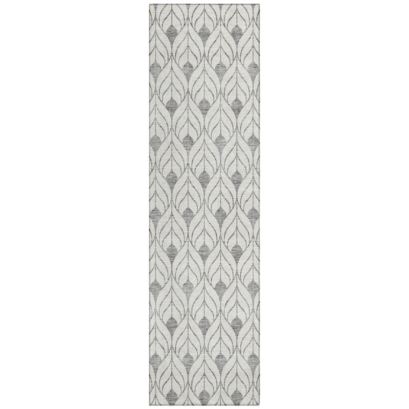 Machine Washable Indoor/ Outdoor Chantille Contempoary Geo Rug