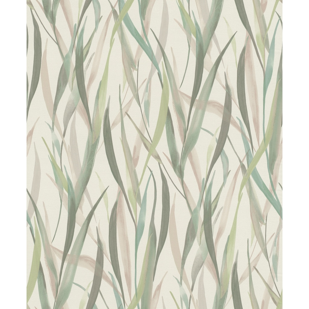 Rasch Sway Light Green Botanical Wallpaper